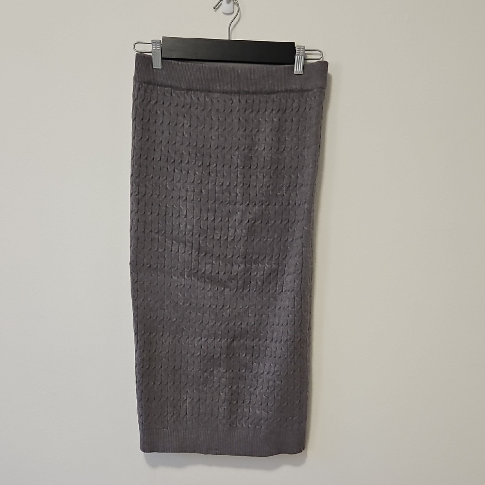 💃Heartloom Textured Gray Pencil Skirt